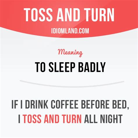 What does toss mean sleep?