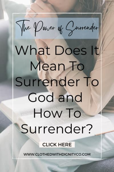 What does true surrender look like?