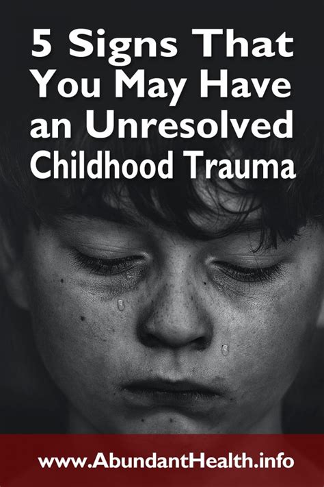 What does unresolved childhood trauma look like in adults?