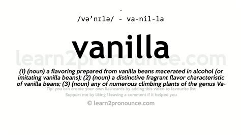What does vanilla mean slang?