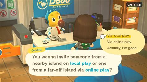 What does via local play mean in Animal Crossing?