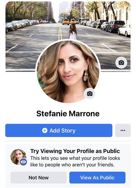 What does view profile mean on Facebook?