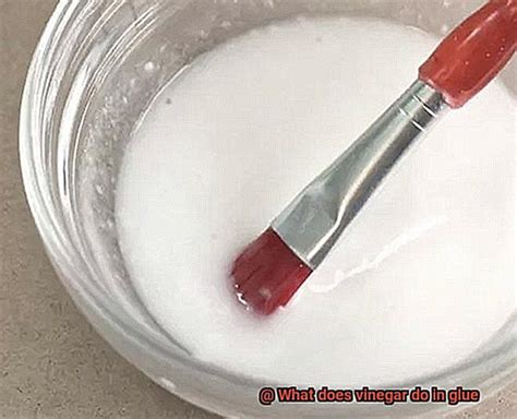 What does vinegar do in glue?