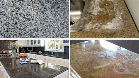 What does vinegar do to granite?