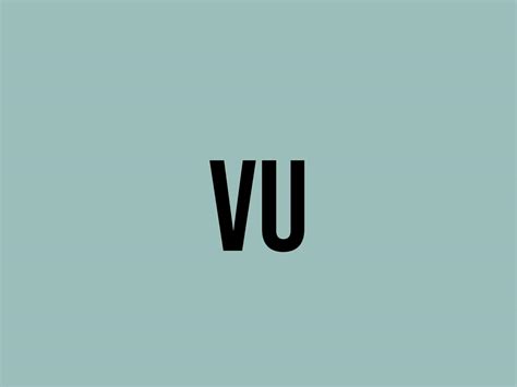 What does vu means?