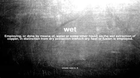 What does wet mean in guitar?