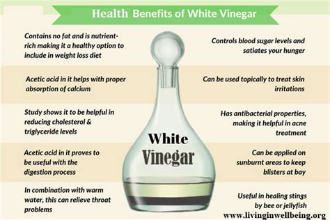 What does white vinegar do to human skin?