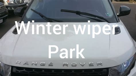 What does winter wiper park mean?