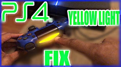 What does yellow PS4 controller light mean?