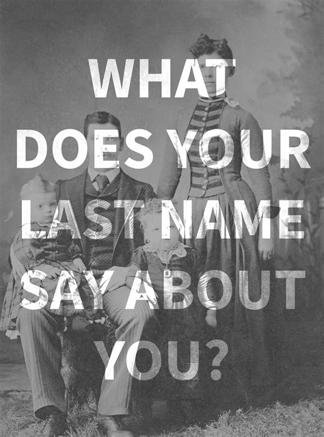 What does your last name say about you?