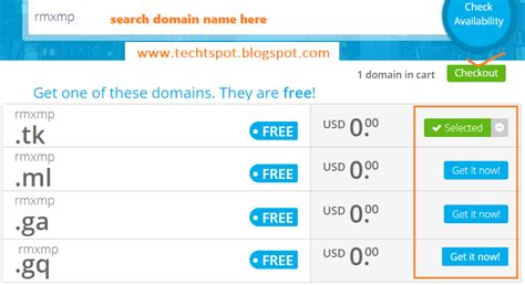 What domain is totally free?