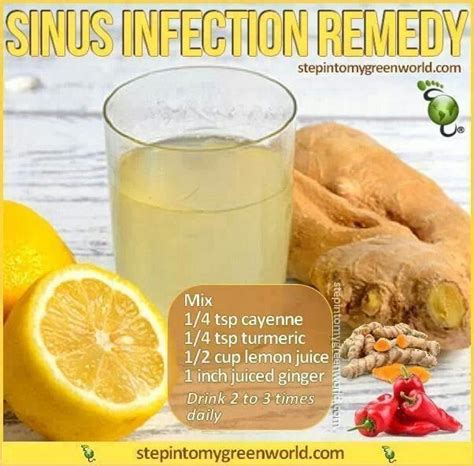 What drink is good for sinus infection?