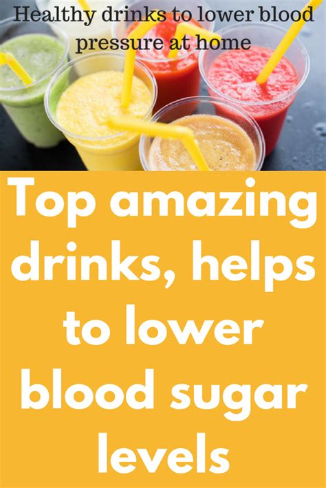 What drink reduces blood sugar?