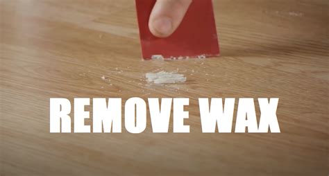 What easily removes wax?