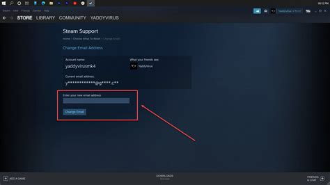 What email address for Steam?