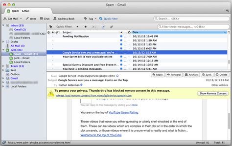 What email services work with Thunderbird?