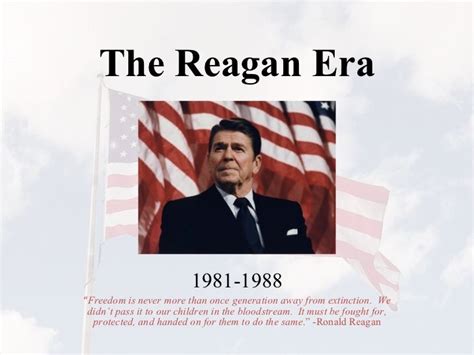 What ended the Reagan era?