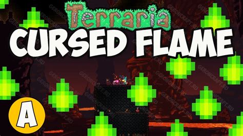 What enemy drops cursed flames in Terraria?