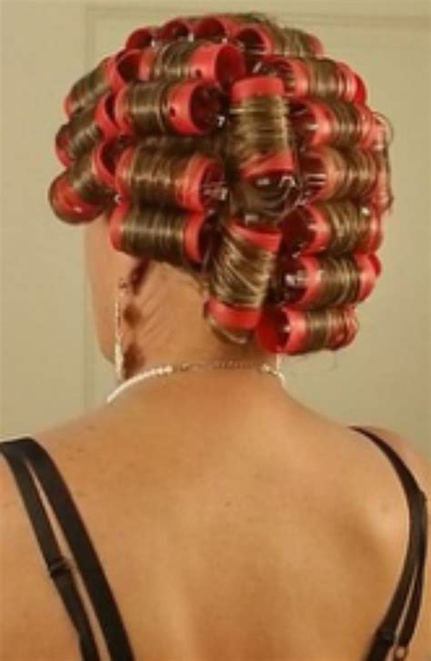 What era were hair rollers popular?