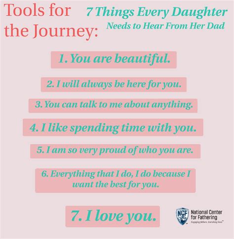What every daughter needs to hear?