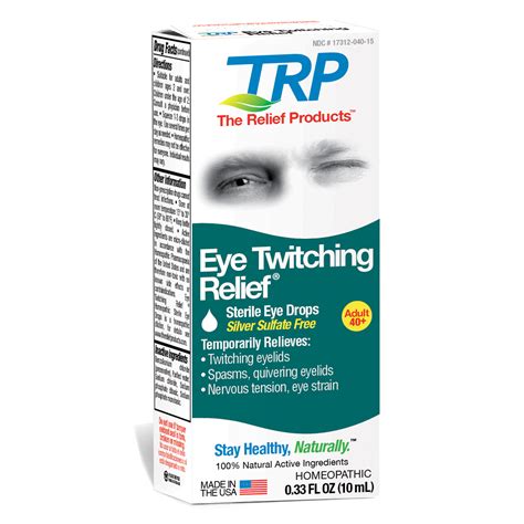 What eye drops help with twitching?