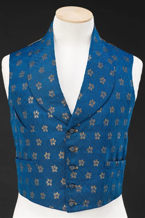 What fabric is used on the back of waistcoat?