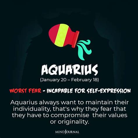 What fear is Aquarius?