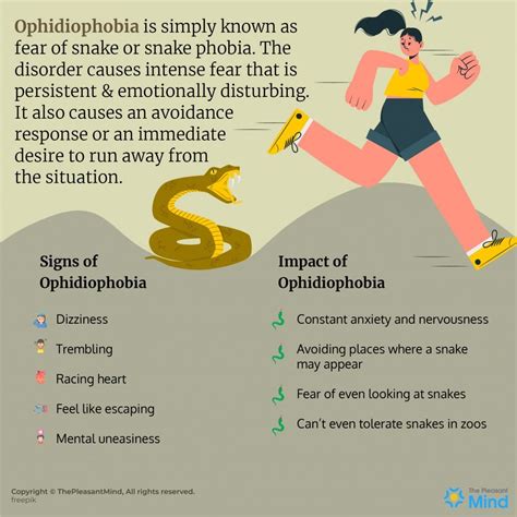 What fear is Ophidiophobia?