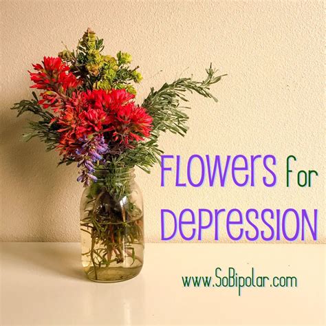 What flower means depression?