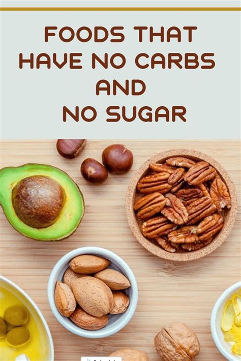 What foods have no sugar or carbs?