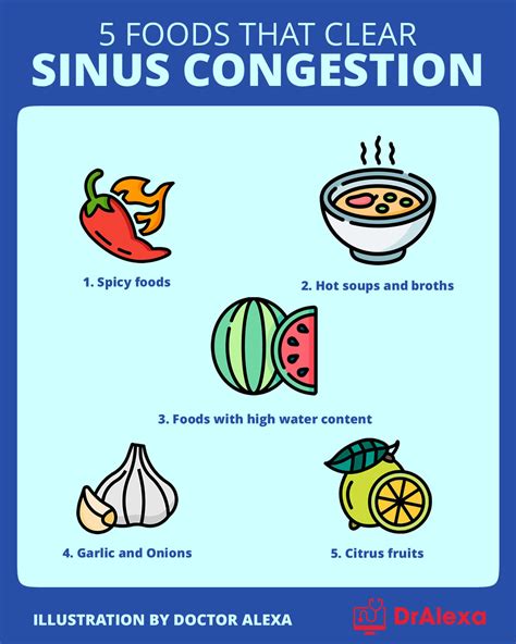 What foods help clear sinuses?
