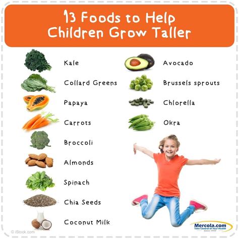 What foods help height growth?