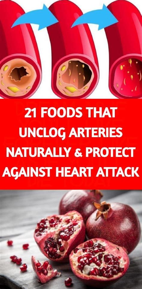 What foods open up arteries?