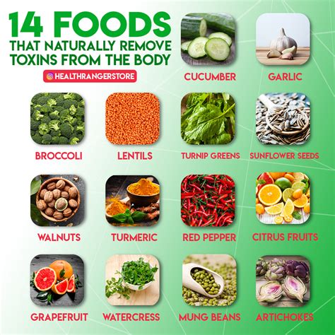What foods remove toxins?