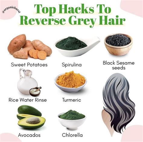 What foods stop grey hair?