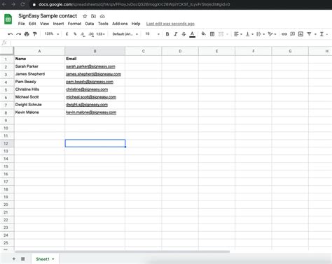 What format is a CSV file for Google contacts?