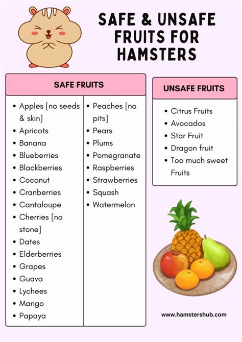 What fruit can hamsters not eat?