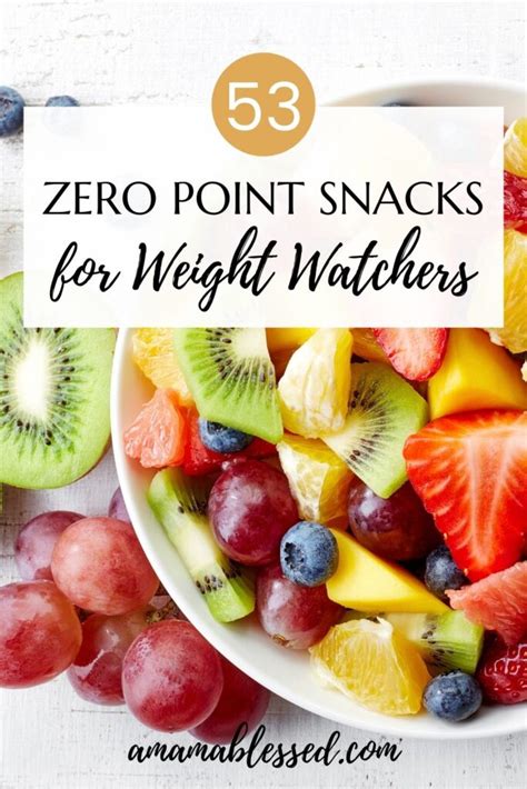 What fruit has 0 points on Weight Watchers?