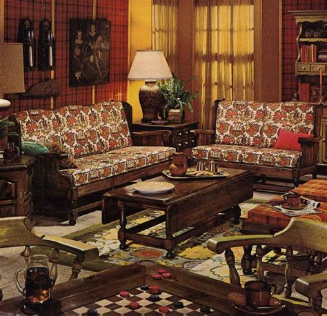 What furniture style was popular in the 70s?