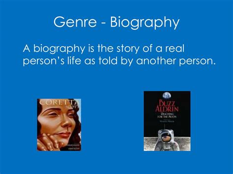 What genre is biography in?