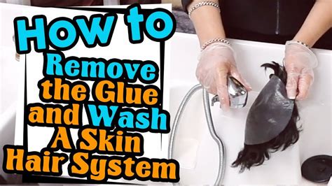 What gets medical glue out of hair?