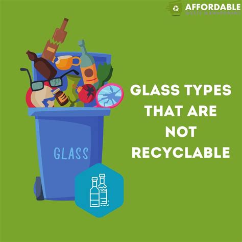 What glass can not be recycled?