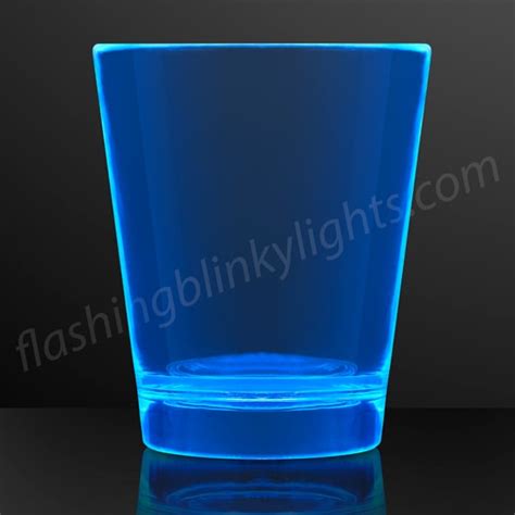 What glass glows blue?