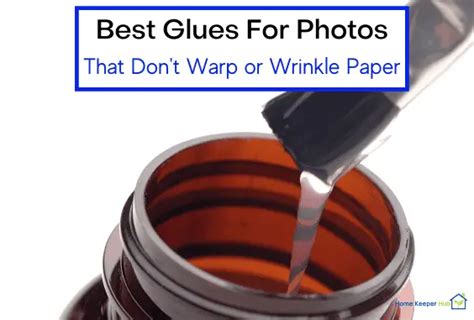 What glue doesn't wrinkle paper?