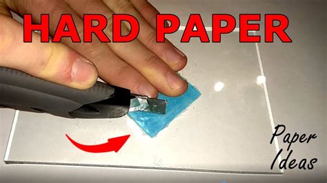 What glue makes paper hard?