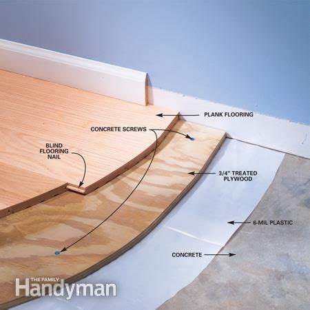 What goes down before flooring?