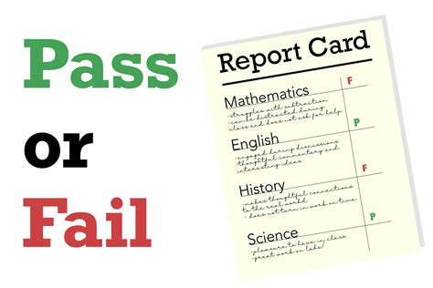 What grades are pass fail?