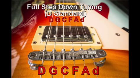 What guitar tuning is a full step down?