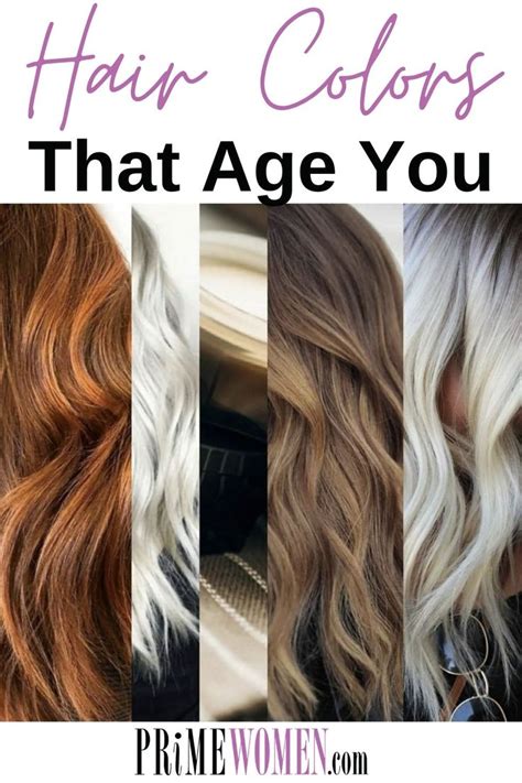 What hair Colour is less aging?