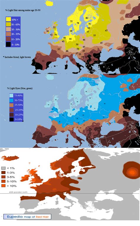 What hair color is popular in Europe?